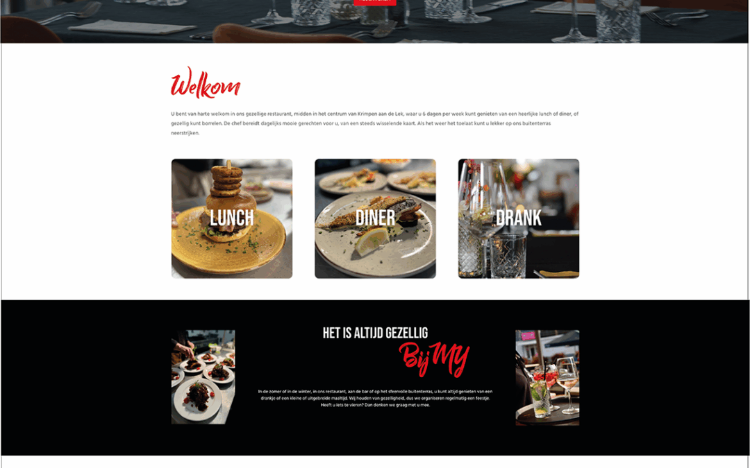 Website Brasserij Bij MY