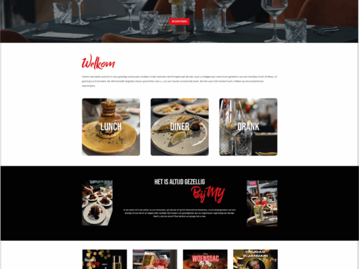 Website Brasserij Bij MY